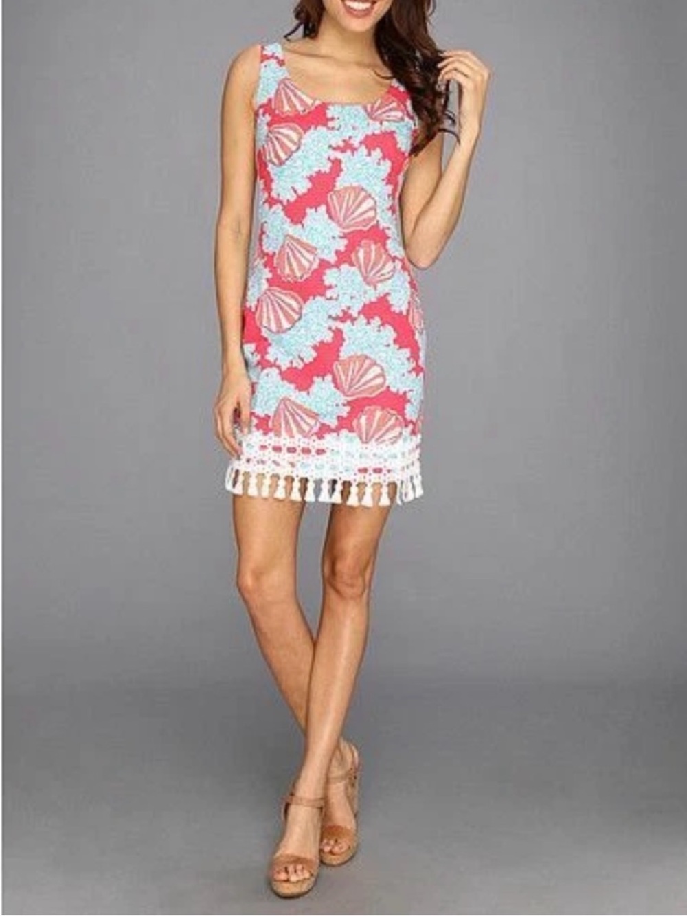 Lilly Pulitzer Pink & Aqua Tie-Dye Shift Dress